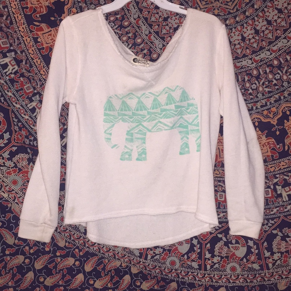 White sweater pull over